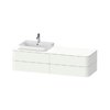 Тумба подвесная под раковину слева 160х55 см Duravit Happy D.2 Plus, белый матовый (HP4963L3636) Duravit Тумбы