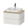 Тумба подвесная 65х48 см Duravit Happy D.2 Plus, белый шелковисто-матовый (HP496003939) Duravit Тумбы