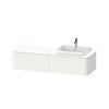 Тумба подвесная под раковину справа 160х55 см Duravit Happy D.2 Plus, белый супер матовый (HP4944R8484) Duravit Тумбы