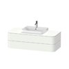 Тумба підвісна 130х55 см Duravit Happy D. 2 Plus, білий матовий (HP497203636) Duravit Тумби