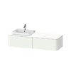 Тумба подвесная под раковину слева 160х55 см Duravit Happy D.2 Plus, белый супер матовый (HP4944L8484) Duravit Тумбы