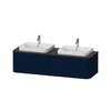 Тумба подвесная на 2 раковины 160х55 см Duravit Happy D.2 Plus, темно-синий (HP4974B9898) Duravit Тумбы