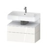Тумба підвісна під раковину 79х59 см Duravit Qatego, білий (QA4394018220000) Duravit Тумби