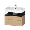 Тумба підвісна під раковину 79х59 см Duravit Qatego, дуб (QA4394016300000) Duravit Тумби
