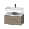 Тумба подвесная под раковину 79х59 см Duravit Qatego, дуб терра (QA4394018350000) Duravit Тумбы
