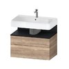 Тумба підвісна під раковину 79х59 см Duravit Qatego, дуб мармуровий (QA4394016550000) Duravit Тумби