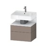 Тумба подвесная под раковину 59х59 см Duravit Qatego, базальт матовый (QA4393018430000) Duravit Тумбы
