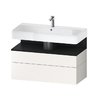 Тумба подвесная под раковину 99х59 см Duravit Qatego, белый супер матовый (QA4395016840000) Duravit Тумбы