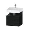 Тумба подвесная под раковину 59х59 см Duravit Qatego, дуб черный (QA4393016160000) Duravit Тумбы