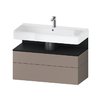 Тумба подвесная под раковину 99х59 см Duravit Qatego, базальт матовый (QA4395016430000) Duravit Тумбы