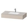 Мебельный комплект с консолью и раковиной 100х55 см Duravit Qatego, серо-коричневый (QA4691091910000) Duravit Мебельные комплекты