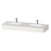 Мебельный комплект с консолью и 2-мя раковинами, 160х55 см Duravit Qatego, белый супер матовый (QA4695084840000) Duravit Мебельные комплекты