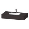 Мебельный комплект с консолью и раковиной 100х55 см Duravit Qatego, графит супер матовый (QA4691080800000) Duravit Мебельные комплекты