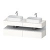 Тумба подвесная на 2 раковины, 160х55 см Duravit Qatego, белый (QA4779018220000) Duravit Тумбы