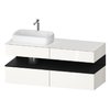 Тумба подвесная под раковину слева, 140х55 см Duravit Qatego, белый (QA4765016220000) Duravit Тумбы