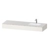 Мебельный комплект с консолью и раковиной справа, 160х55 см Duravit Qatego, белый супер матовый (QA4694084840000) Duravit Мебельные комплекты