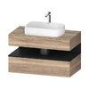 Тумба подвесная под раковину, 100х55 см Duravit Qatego, дуб мраморный (QA4731016550000) Duravit Тумбы