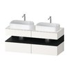 Тумба подвесная под 2 раковины, 140х55 см Duravit Qatego, белый супер матовый (QA4767016840000) Duravit Тумбы