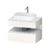 Тумба подвесная под раковину, 80х55 см Duravit Qatego, белый (QA4730018220000) Duravit Тумбы