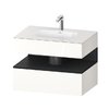 Мебельный комплект с консолью и раковиной 80х55 см Duravit Qatego, белый (QA4785016220000) Duravit Мебельные комплекты