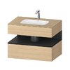 Меблевий комплект з консоллю і раковиною 80х55 см Duravit Qatego, дуб (QA4785016300000) Duravit Меблеві комплекти