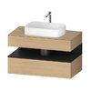 Тумба подвесная под раковину, 100х55 см Duravit Qatego, дуб (QA4731016300000) Duravit Тумбы