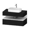 Тумба подвесная под раковину, 100х55 см Duravit Qatego, дуб черный (QA4731018160000) Duravit Тумбы