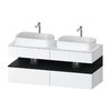 Тумба подвесная под 2 раковины, 140х55 см Duravit Qatego, белый матовый (QA4767016180000) Duravit Тумбы