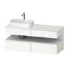 Тумба подвесная под раковину слева, 140х55 см Duravit Qatego, белый (QA4765018220000) Duravit Тумбы