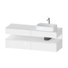 Тумба подвесная под раковину справа, 160х55 см Duravit Qatego, белый матовый (QA4778018180000) Duravit Тумбы