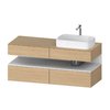 Тумба подвесная под раковину справа, 140х55 см Duravit Qatego, дуб (QA4766018300000) Duravit Тумбы