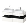 Тумба подвесная под 2 раковины, 140х55 см Duravit Qatego, белый (QA4767016220000) Duravit Тумбы