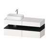 Тумба подвесная под раковину слева, 140х55 см Duravit Qatego, белый супер матовый (QA4765016840000) Duravit Тумбы