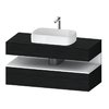 Тумба подвесная под раковину, 120х55 см Duravit Qatego, дуб черный (QA4732018160000) Duravit Тумбы