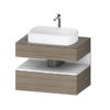 Тумба подвесная под раковину, 80х55 см Duravit Qatego, дуб терра (QA4730018350000) Duravit Тумбы