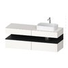 Тумба подвесная под раковину справа, 160х55 см Duravit Qatego, белый супер матовый (QA4778016840000) Duravit Тумбы
