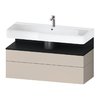 Тумба подвесная под раковину 119х59 см Duravit Qatego, серо-коричневый (QA4396016910000) Duravit Тумбы