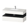 Мебельный комплект с консолью и раковиной 120х55 см Duravit Qatego, белый супер матовый (QA4787016840000) Duravit Мебельные комплекты