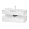 Мебельный комплект с консолью и раковиной 120х55 см Duravit Qatego, белый матовый (QA4787018180000) Duravit Мебельные комплекты