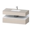 Меблевий комплект з консоллю і раковиною 120х55 см Duravit Qatego, сіро-коричневий (QA4787018910000) Duravit Меблеві комплекти