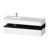 Мебельный комплект с консолью и раковиной слева, 160х55 см Duravit Qatego, белый матовый (QA4795016180000) Duravit Мебельные комплекты