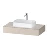 Консоль подвесная под раковину, 100х55 см Duravit Qatego, серо-коричневый (QA4801091910000) Duravit Консоль