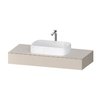 Консоль подвесная под раковину, 120х55 см Duravit Qatego, серо-коричневый (QA4802091910000) Duravit Консоль