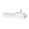 Консоль підвісна з раковиною праворуч, 140х55 см Duravit Qatego, білий (QA4804022220000) Duravit Консоль