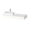 Консоль підвісна з раковиною зліва, 140х55 см Duravit Qatego, білий (QA4803022220000) Duravit Консоль