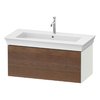 Тумба подвесная под раковину, 98,4х41 см Duravit White Tulip, орех американский/белый матовый (WT424207736) Duravit Тумбы