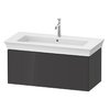 Тумба подвесная под раковину, 98,4х41 см Duravit White Tulip, графит (WT42420H1H1) Duravit Тумбы