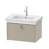 Тумба підвісна під раковину 68,4 см Duravit White Tulip, сіро-коричневий матовий (WT425106060) Duravit Тумби