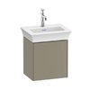 Тумба подвесная под раковину петли справа, 38,4х41 см Duravit White Tulip, серый камень (WT4240RH2H2) Duravit Тумбы
