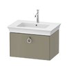 Тумба подвесная под раковину 68,4 см Duravit White Tulip, серый камень (WT42510H2H2) Duravit Тумбы